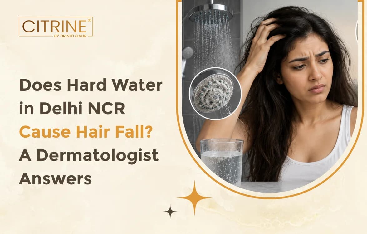 Does Hard Water in Delhi NCR Cause Hair Fall? A Dermatologist Answers